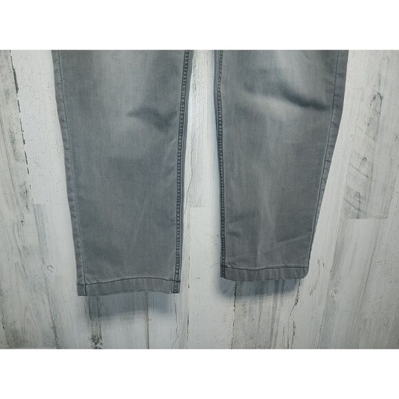 Mugsy Beans Jeans Men's 40 Gray Slim Tapered Stretch FLX3NTMG Hemmed 40x26 - Picture 2 of 6